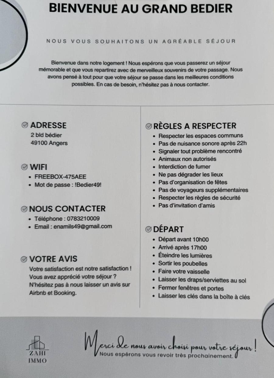 Le Grand Bedier Angers Kültér fotó